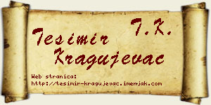 Tešimir Kragujevac vizit kartica